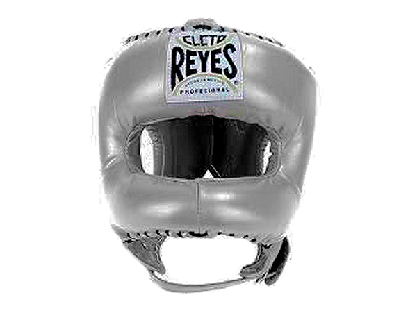 Cleto Reyes Pro Head Guard Pointed Nylon Bar Met Platinum Silver